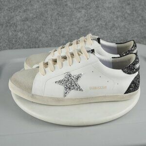 Golden Goose Superstar Sneakers Glitter Star Black Heel EU 40.5